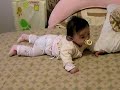 Baby Ann tummy down