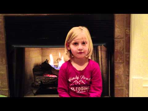 Catherine singing Silent Night