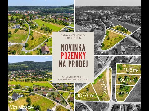 Video Prodej stavebních pozemků v Sázavě – Černé Budy