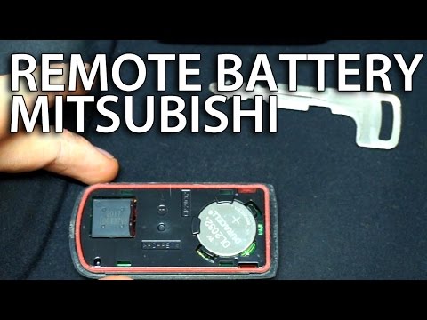 How to replace battery in Mitsubishi key fob remote (Lancer Outlander ASX KOS keyless)