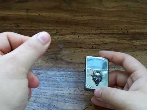 how to snap a zippo lighter