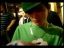 GEORGE SAMPSON signing for fans at Into The Hoods 20/08/08