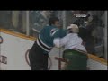 Erik Reitz vs Ryane Clowe Nov 4, 2008