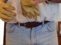 tan teamster's gloves
