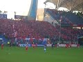 KKS Lech Poznań - Widzew Łódź 2007 wejście kibiców Widzewa