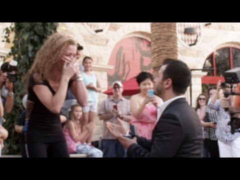 flash mob - He waited 7 years before asking her to marry him, She had no idea the flashmob was for her or that he was going to ask her the big question! Congrats Tania &...