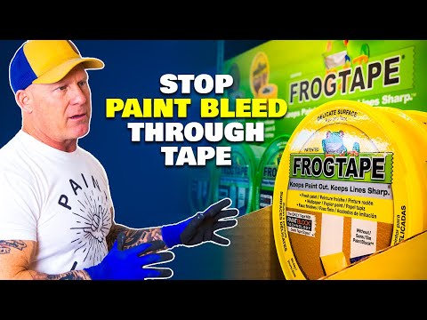 masking tape - How to fix a common problem of paint bleeding through the masking tape that has dried on the trim work. Fixing the problem on stained wood trim work. A quick...