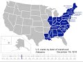 US States By Date Of Statehood US States By Date Of Statehood