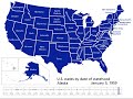 US States By Date Of Statehood