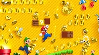 New Super Mario Brothers 2 3DS, Secret Entrance to Cannon + 1 Star Coin: World 1 - Mini Castle