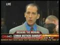 Lehman Brothers Bankruptcy Two Dudes make out on CNN