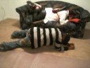 M.K.U. The Goonie and Lil M.J. havin fun afta a football game once again wit special guest Joseph lmaooo.