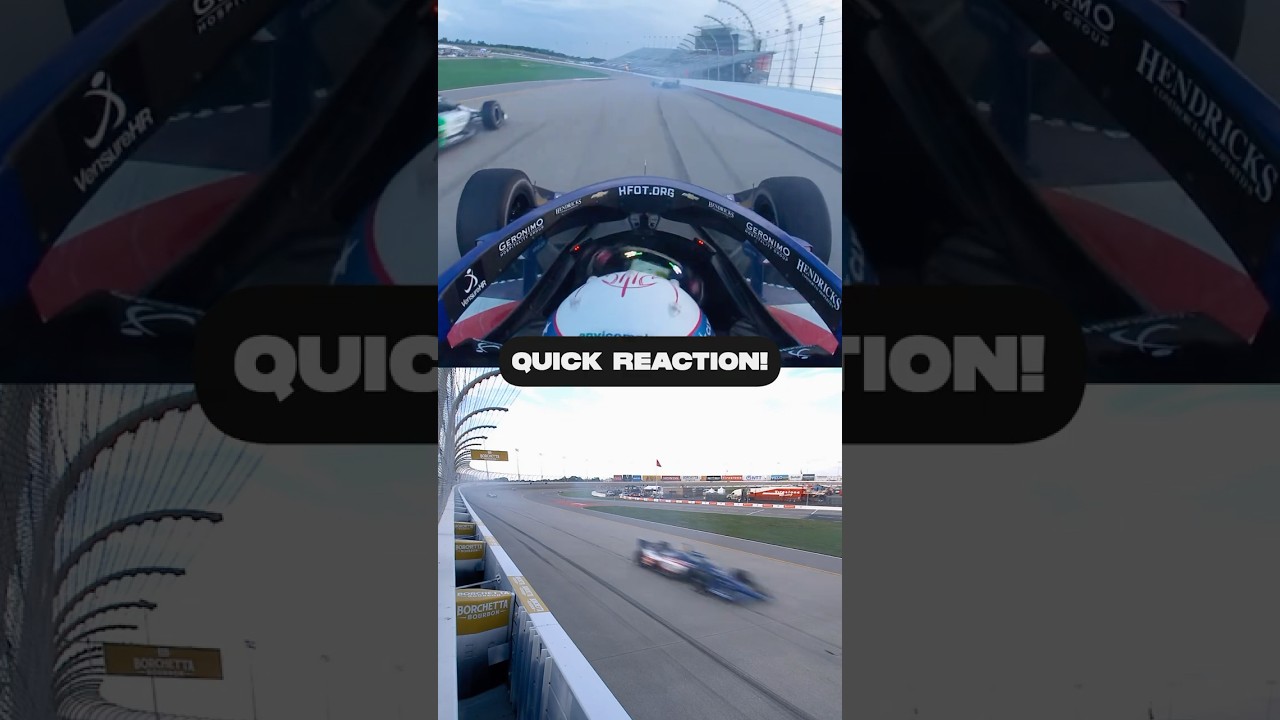 Heads-up move by Santino Ferrucci! 😳 #indycar #racing #santinoferrucci