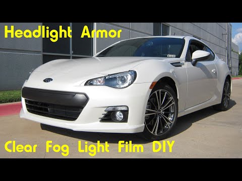 Clear Fog Light Protection Tint Film Kit DIY – Subaru BRZ – Headlight Armor