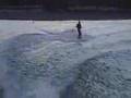 Simon Wakeboarding at Lydstep Beach (Tenby)