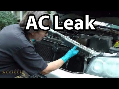 how to check a c leak in car