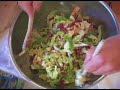 warm napa cabbage goat cheese salad
