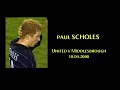 B. Scholes V Middlesbrough 2000