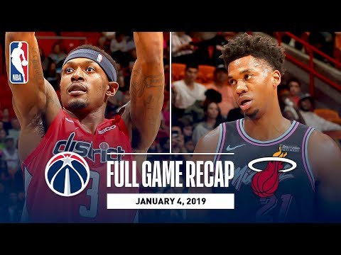 Video: Full Game Recap: Wizards vs Heat | Whiteside Records Double-Double