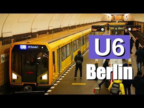 U6 der U-Bahn Berlin - zwischen Alt-Tegel und Alt-M ...