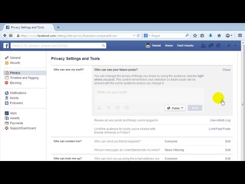 how to set fb pictures to private