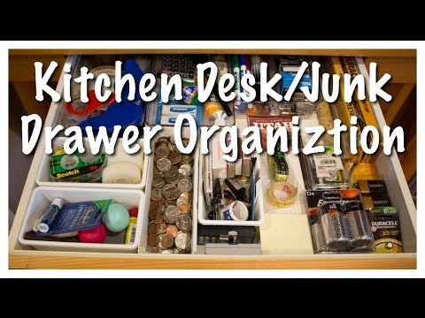 how to organize junk drawer