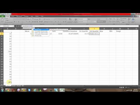 how to obtain quartiles