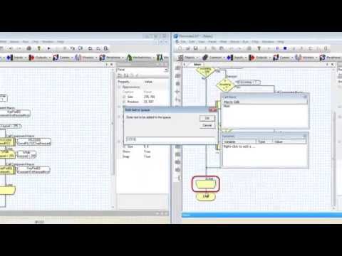 Flowcode v4 - A breif example of the RS232 and Vnet functionality in action.