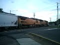 2 UP freights LAYED ON THE HORN+tunnel moter+stupid idiot)