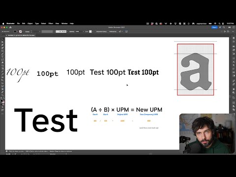How to resize a font that is too big or too small, using GlyphsApp