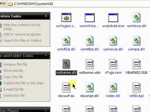 how to install uxtheme patch for windows xp