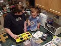 Garrett's 1st time dying easter eggs