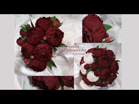 Как сделать пионы из фоамирана Как сделать пионы из фоамирана