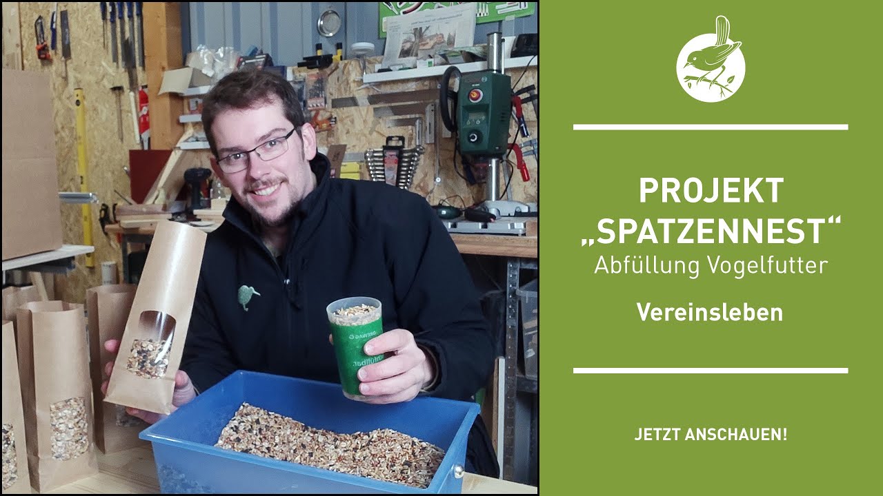 Vorbereitung unseres Projektes "Spatzennest" - Teil 1 : Vogelfutter