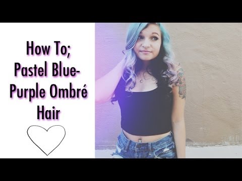 how to do purple and blue ombre hair