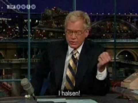 Late Show: David Letterman is cold