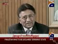 Musharaf Last speech to Pakistani nation. He resign his presidency at 18 August 2008.