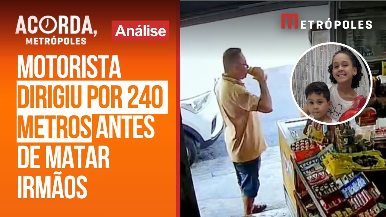 "Embriagado e com chinelos: irresponsabilidade", diz especialista sobre motorista que matou irmãos