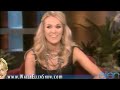 Carrie Underwood on Ellen DeGeneres Show -  November 18, 2009 HD