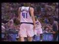 Michael Finley huge dunk over Dampier in Playoff Semifinals
