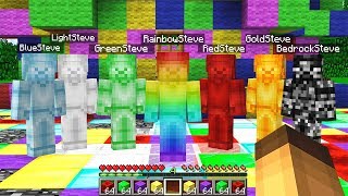Rainbow Steve Vs All Steves In Minecraft Scary Minecraftvideos Tv