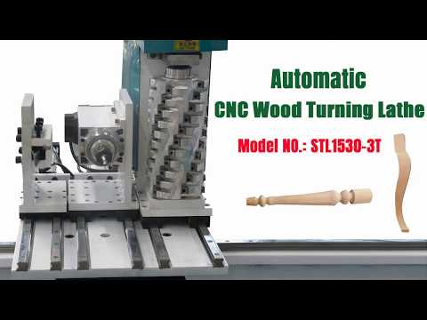 Multifunctional CNC Wood Lathe with Automatic Loading System