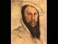 the latin title is the first line of horace's ode 26 from book 3. just for a laugh i read the horace first (translations are available on the net) in my questionable latin accent. and then thomas wyatt. the man with the beard is none other than sir thomas himself painted by holbein. forgive an old man his self indulgences!