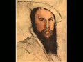 the latin title is the first line of horace's ode 26 from book 3. just for a laugh i read the horace first (translations are available on the net) in my questionable latin accent. and then thomas wyatt. the man with the beard is none other than sir thomas himself painted by holbein. forgive an old man his self indulgences!