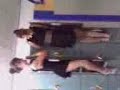 getting into lockers between events at a skating competition!