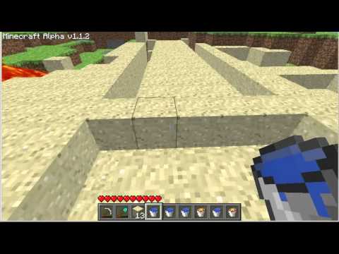 how to pick up lava in minecraft