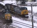 Lunging locomotives finally grip the rails as CSX 419 stalls... Read story...