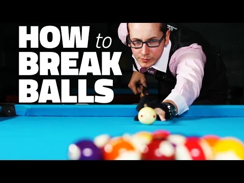 how to sink an 8 ball on a break