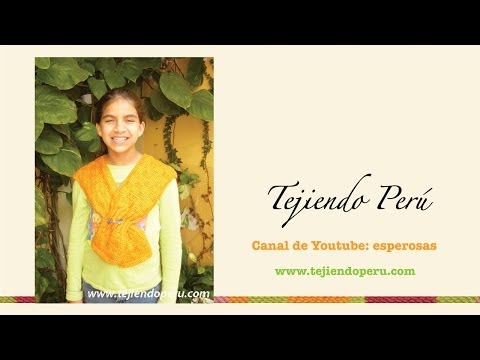 Bufanda marinero en dos agujas o palillos