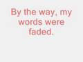 The Used-Blue And Yellow lyrics